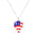Wholesale  US Independence Day Flag Pendant Necklace