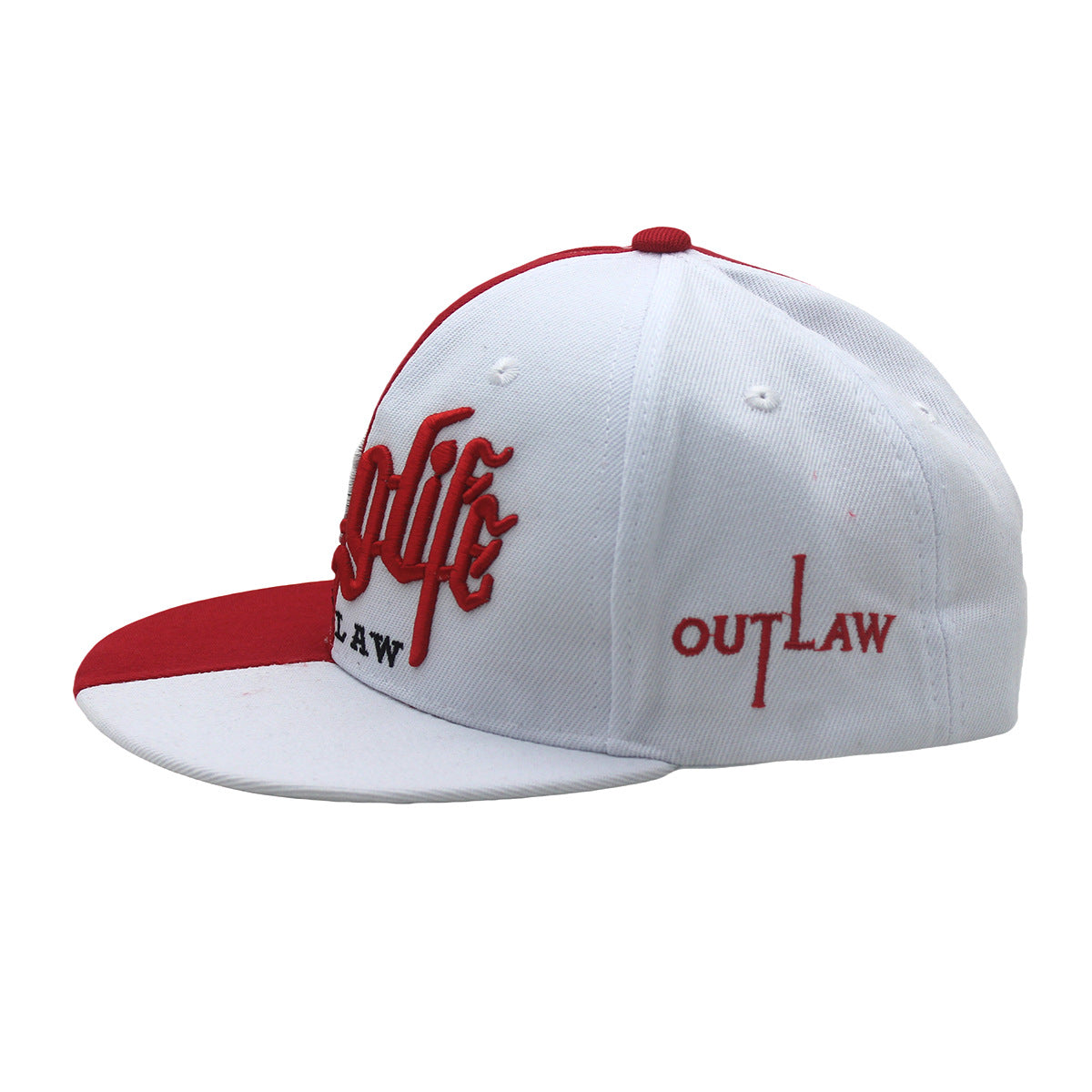 Wholesale Color Matching Letters Embroidered Flat Brim Casual Hip Hop Hat ACC-HT-Zhix001