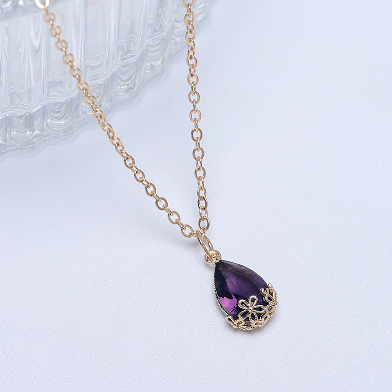Wholesale Zircon Pendant Necklace Choker Necklace ACC-NE-Hans001