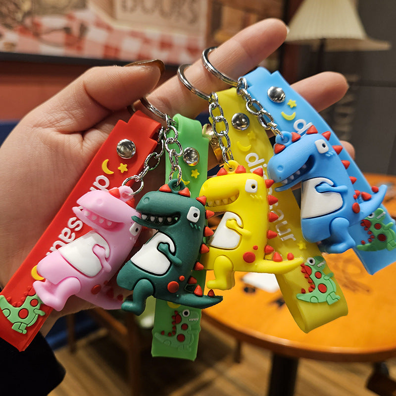 Wholesale Cartoon Dinosaur PVC Soft Keychains Cute Keychain ACC-KC-YiZhuo004