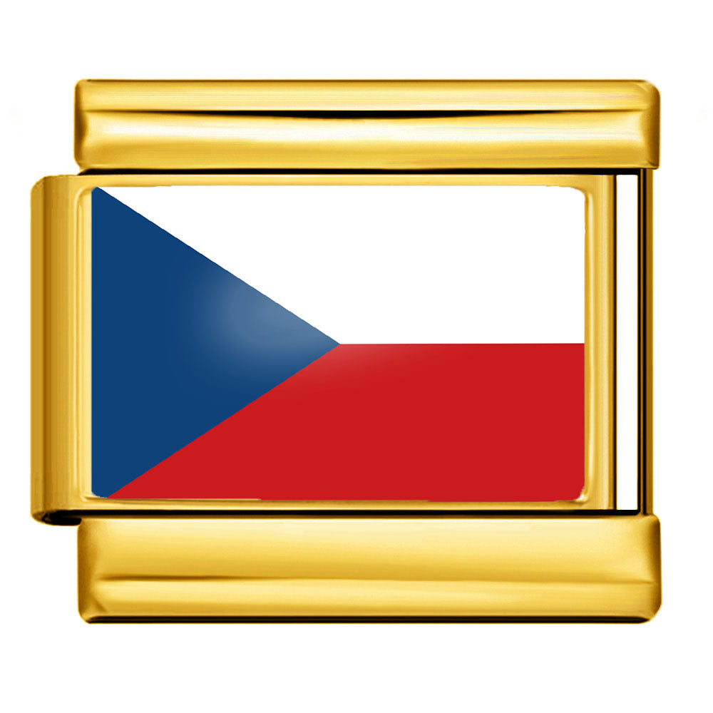 Wholesale 9mm Italian Charm Starter Bracelets DIY Flag Series Stainless Steel Composable Bracelet