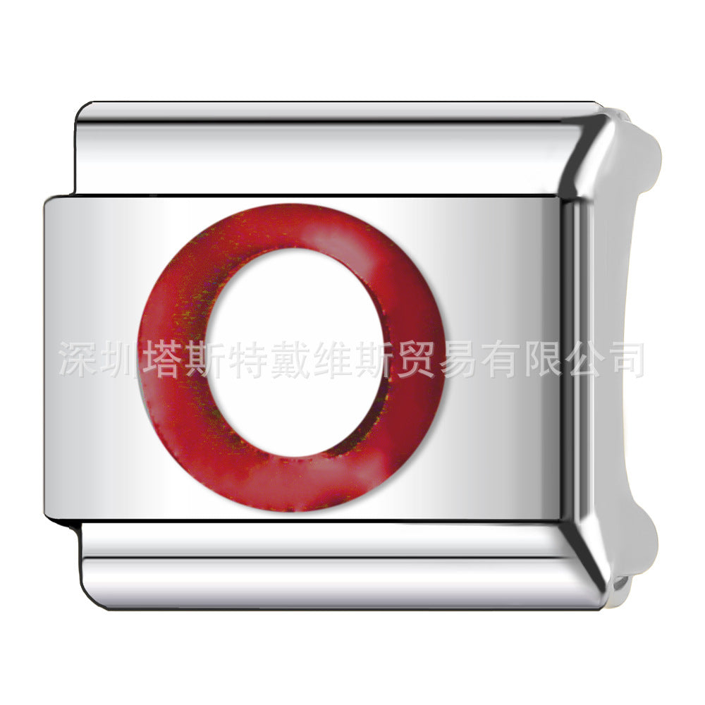 Wholesale 9mm Italian Charm Starter Bracelets DIY square Single Section Creative Stainless Steel Composable Bracelet