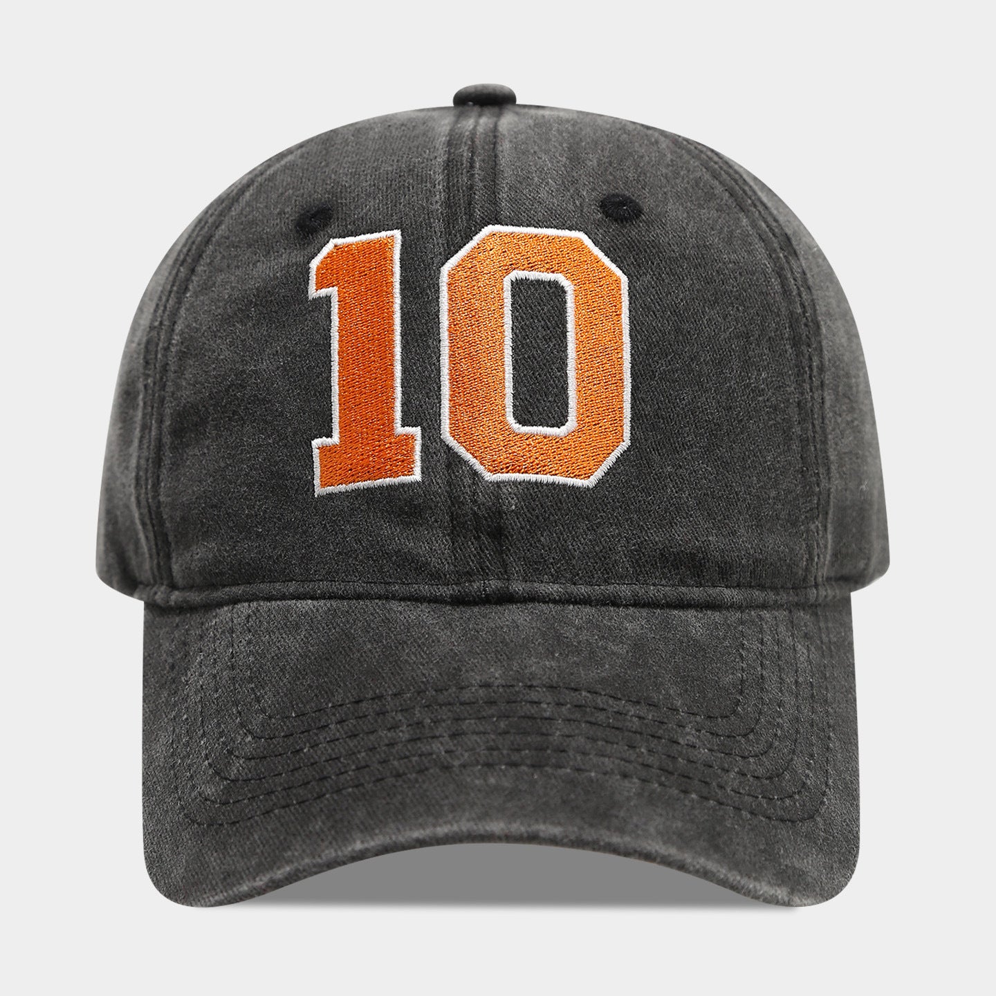 Wholesale Retro Washed  10 Number  Baseball Cap