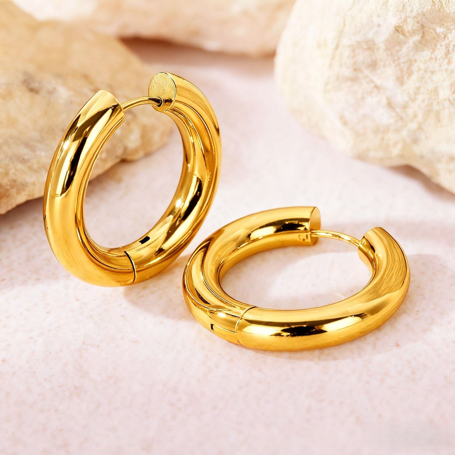 Wholesale Steel titanium hoop earrings