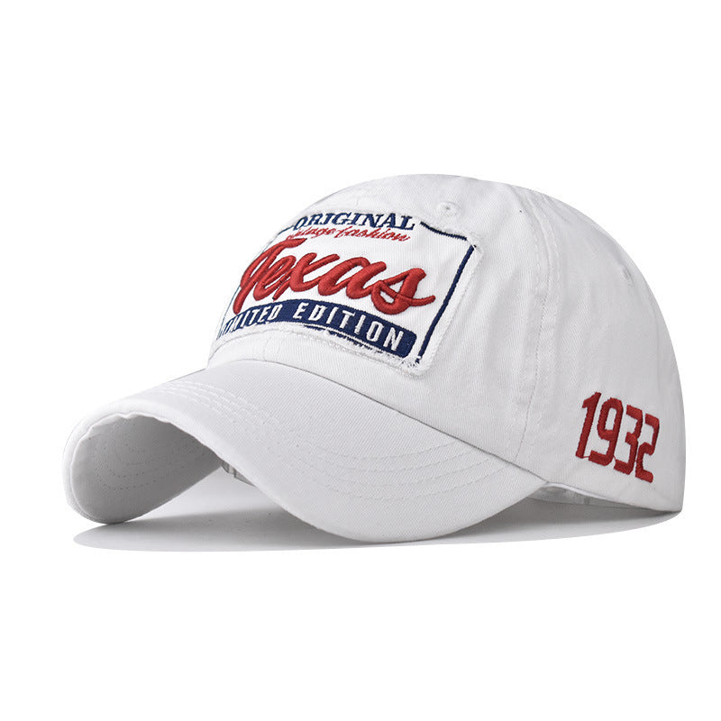 Wholesale Embroidered Texas Baseball Cap Washed Cotton Adjustable Outdoor Summer Sun Protection Trendy Gift