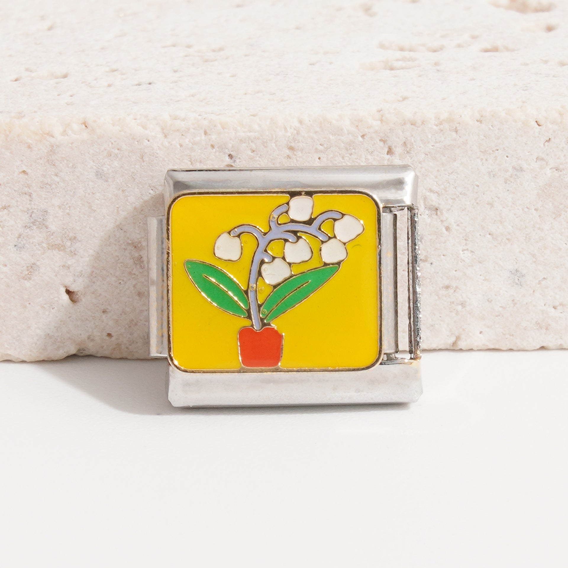 Wholesale 10pcs Italian charm bracelet 9 facial mask DIY splicing stainless steel com posable bracelet