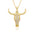 Wholesale  fashion personality bull women's 18K pendant necklace