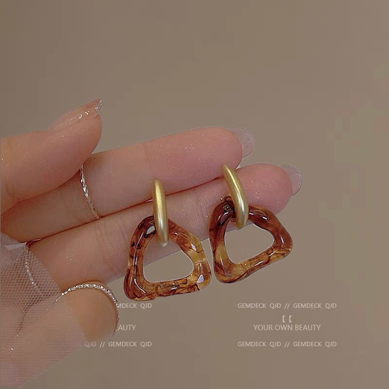 Wholesale large hoop light luxury earrings