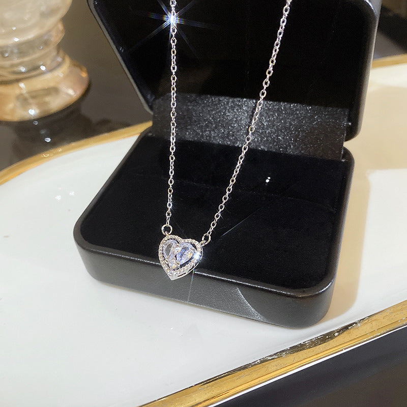 Wholesale Pearl Butterfly Pendant Clavicle Chain Ornament Titanium Steel Necklace ACC-NE-Sengw004