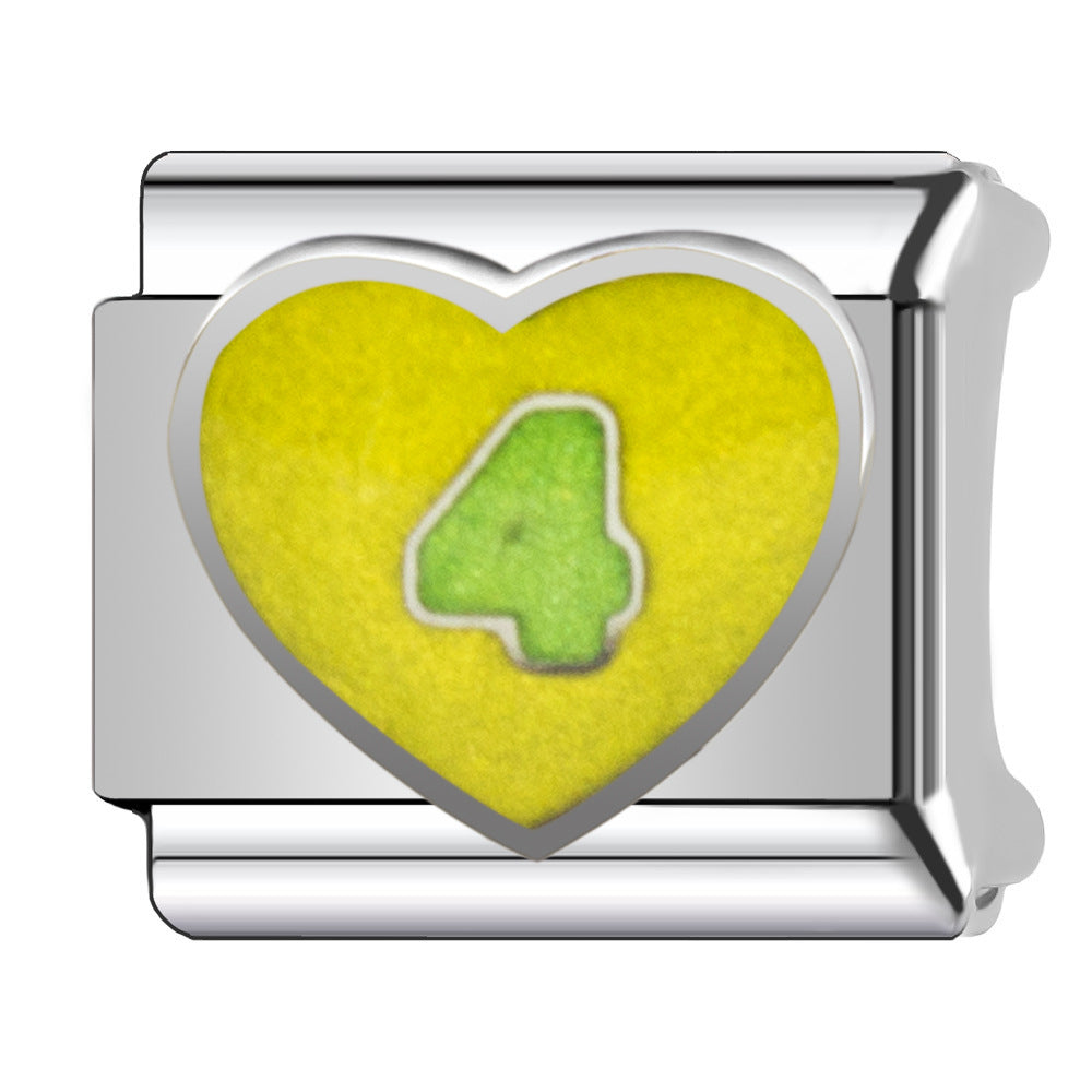 Wholesale  Italian Charm Bracelet 9mm DIY heart Creative Stainless Steel Composable Bracelet