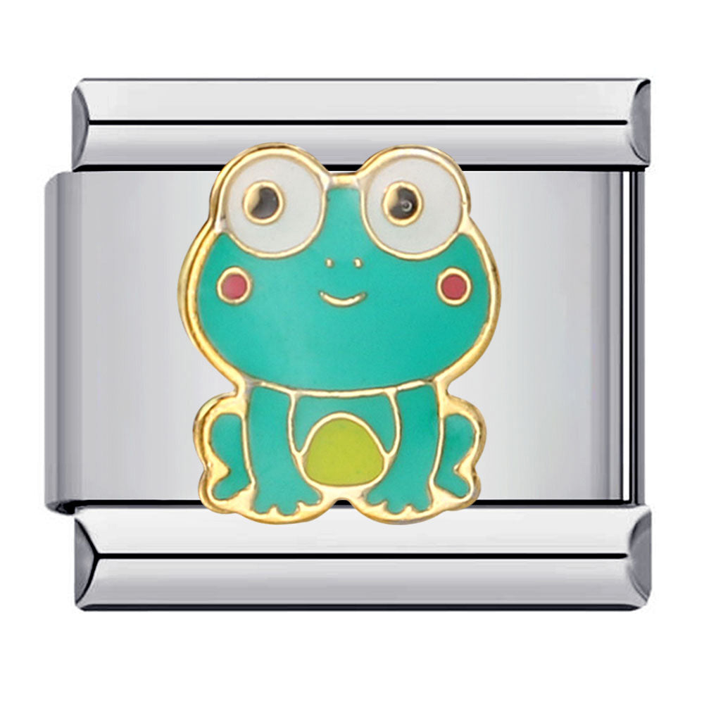 Wholesale Italian Charm Bracelet 9mm DIY Splicing Removable Oil Drop Cartoon Stainless Steel Composable Bracelet