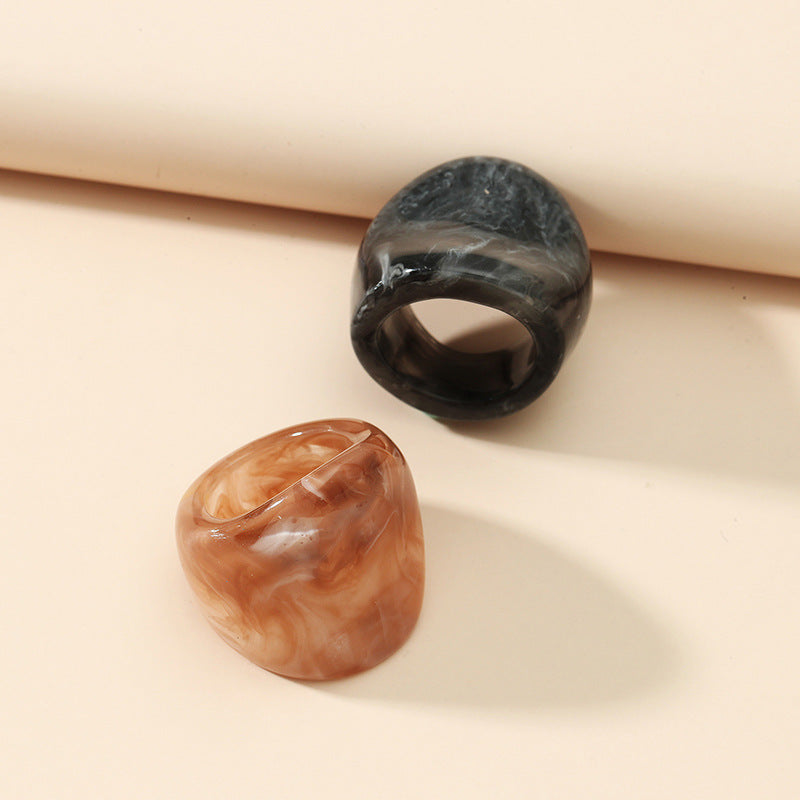 Wholesale Exaggerated resin ring