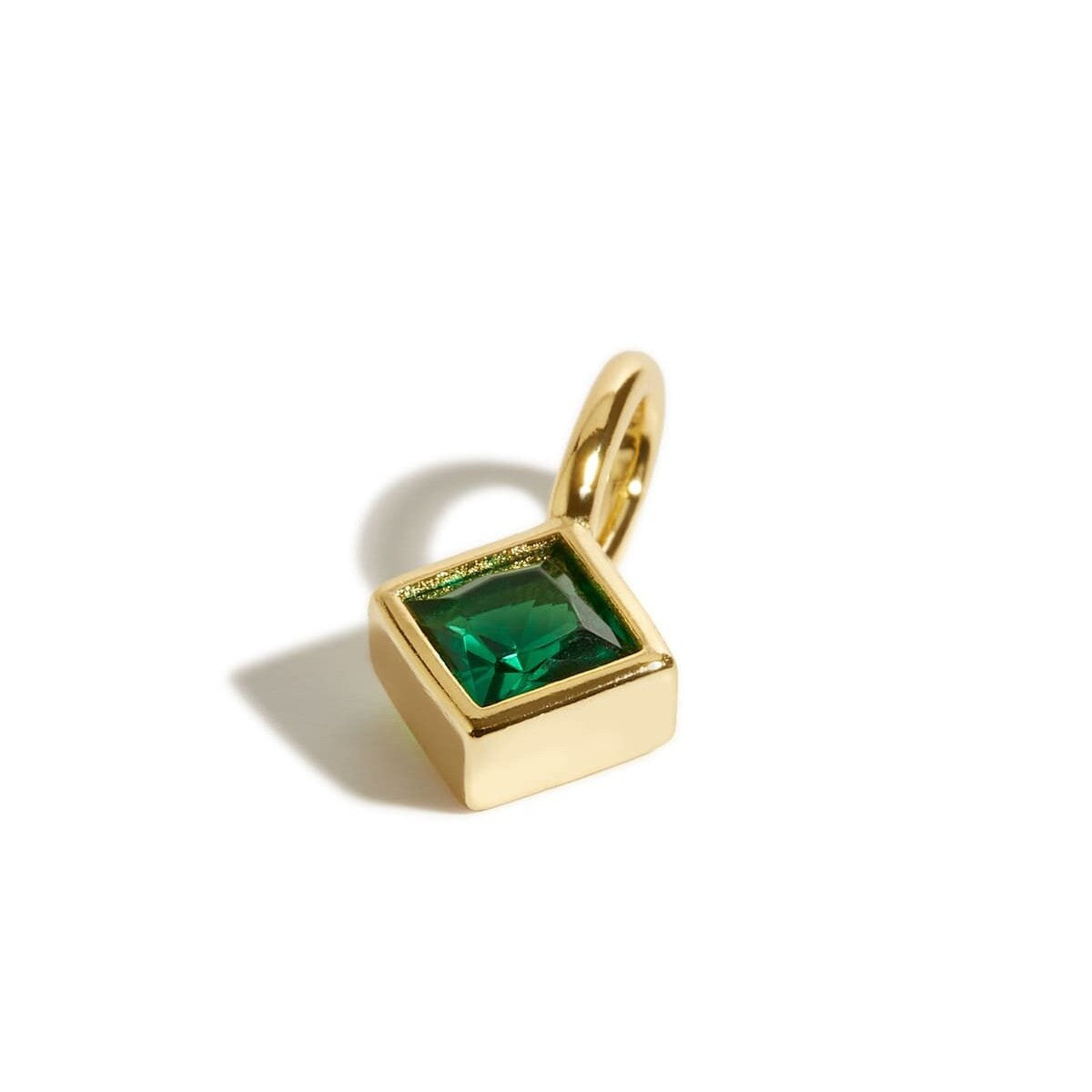 Wholesale stainless steel colorful 12 birthstones diy necklaces pendant