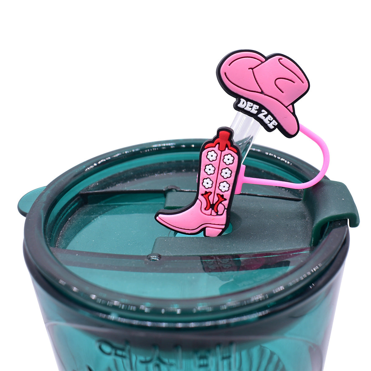 Wholesale Random 100pcs Straw Tube Cap Pink Denim Series Straw Cover ACC-SCR-RYY055