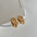 Wholesale real gold knot multi-layer geometric dangling earrings