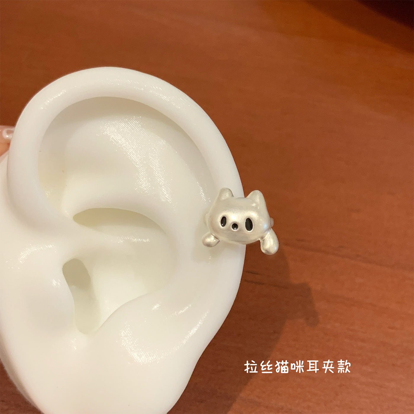 Wholesale Cartoon Heart Cat Ear Clip with Oil Dripping,  Fashion Accessory for Girls