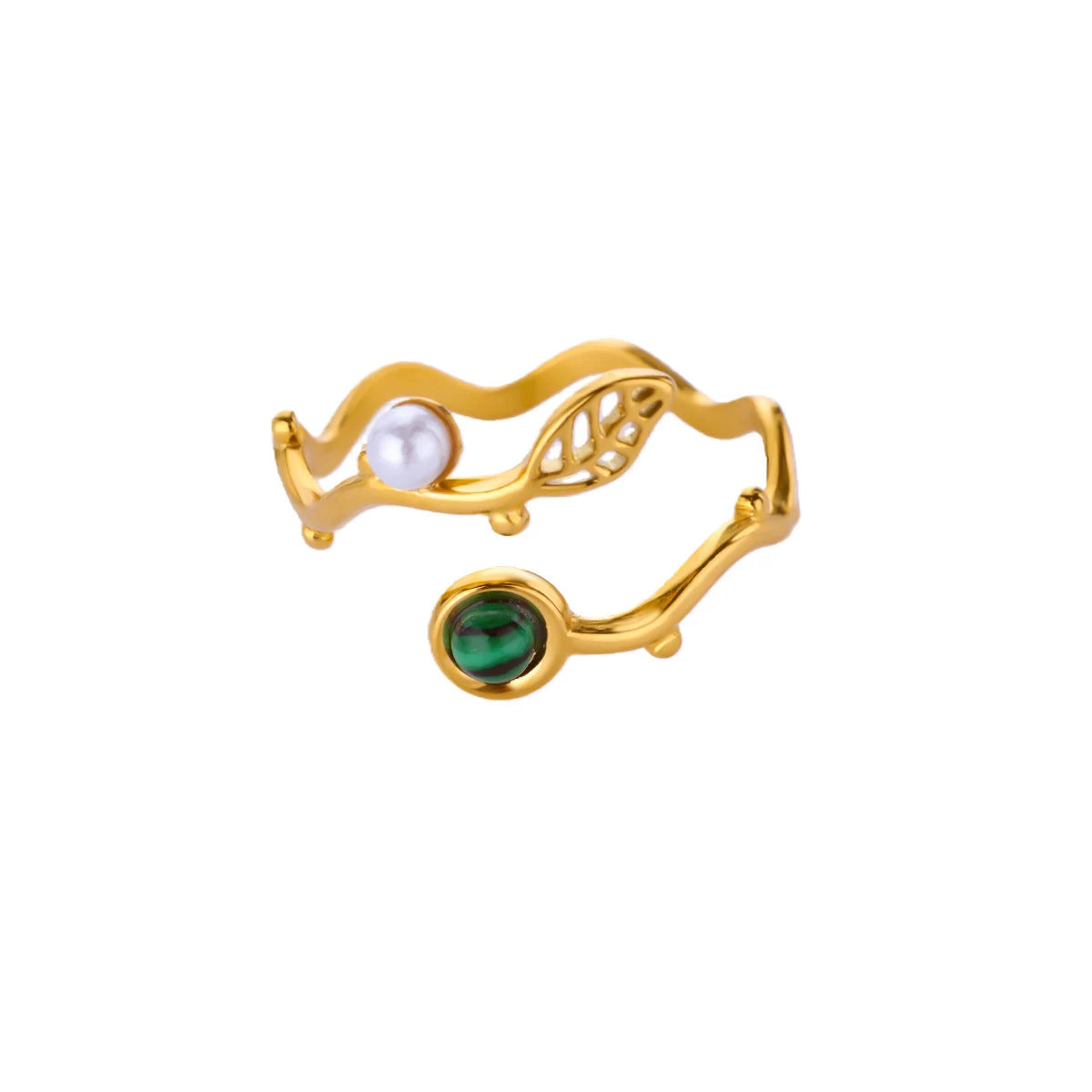 Wholesale Modern Geometric Shape Ring Stainless Steel with 18K Gold Plating Fashion Accessory for Everyday Wear