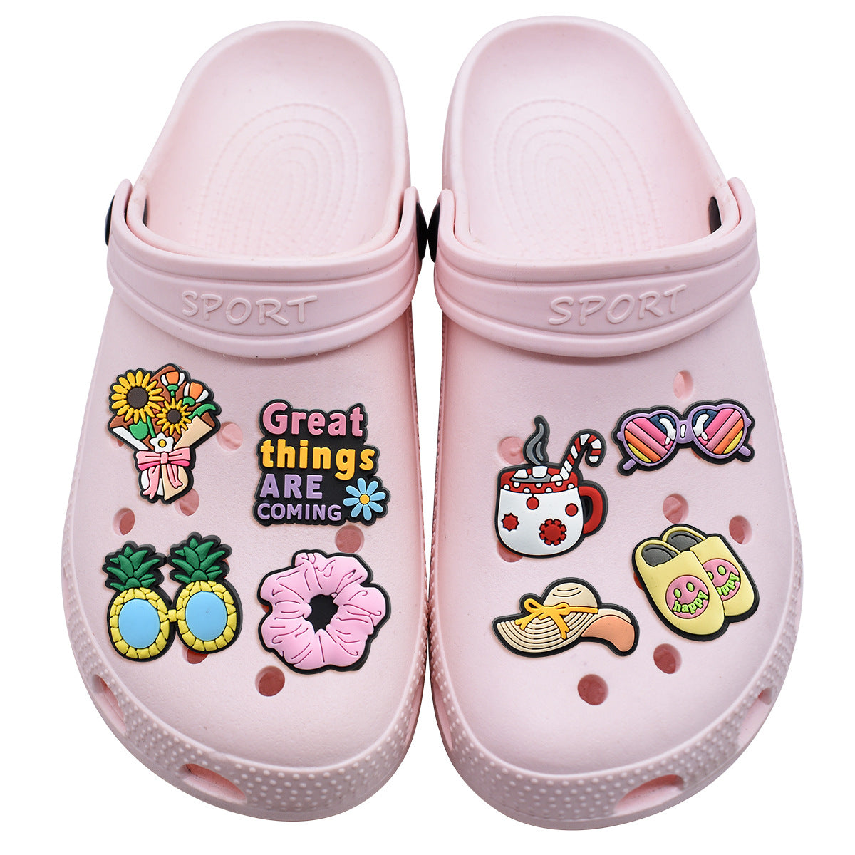 Wholesale Random 100pcs Girls Cute Shoes Flowers Shoes Charms ACC-SC-RYY042