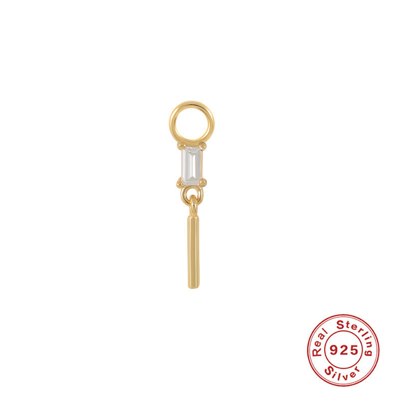 Wholesale S925 Sterling Silver Earrings Charm Bead Pendant Ear Studs ACC-ES-KaNaier005