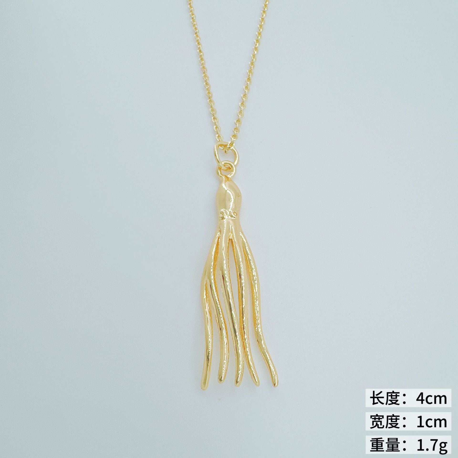 Wholesale Copper Electroplated Sea Life Pendant Necklace European American Style Fashion Accessory for Women