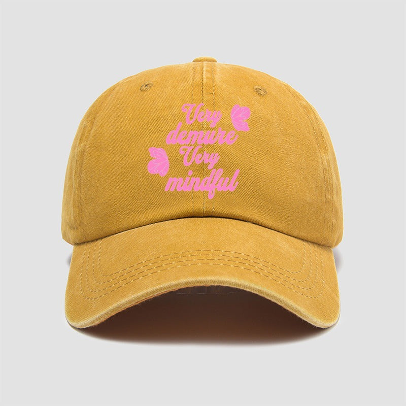 Wholesale Washed Cotton Baseball Cap Retro Letter Old Cap