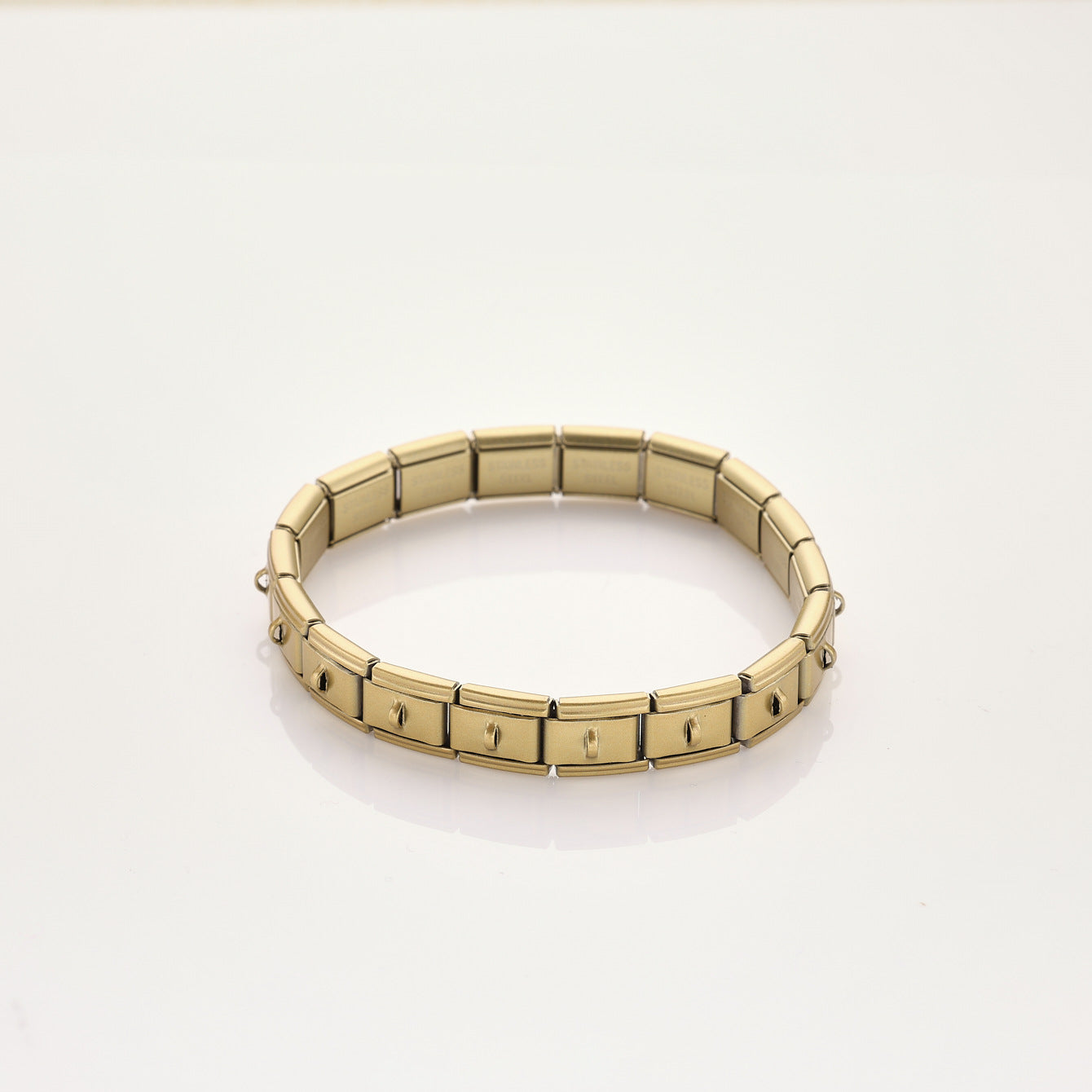 Wholesale 10pcs Colorful Matte Buckle Italian Stainless Steel Jewelry Elastic Bracelet for Men and Women