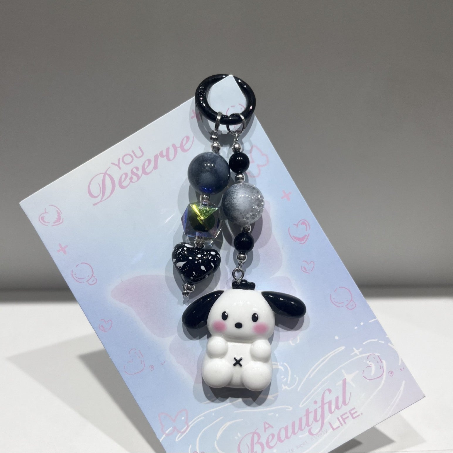 Wholesale Cartoon et  keychain doll Christmas hole music blind box accessories school bag pendant gift