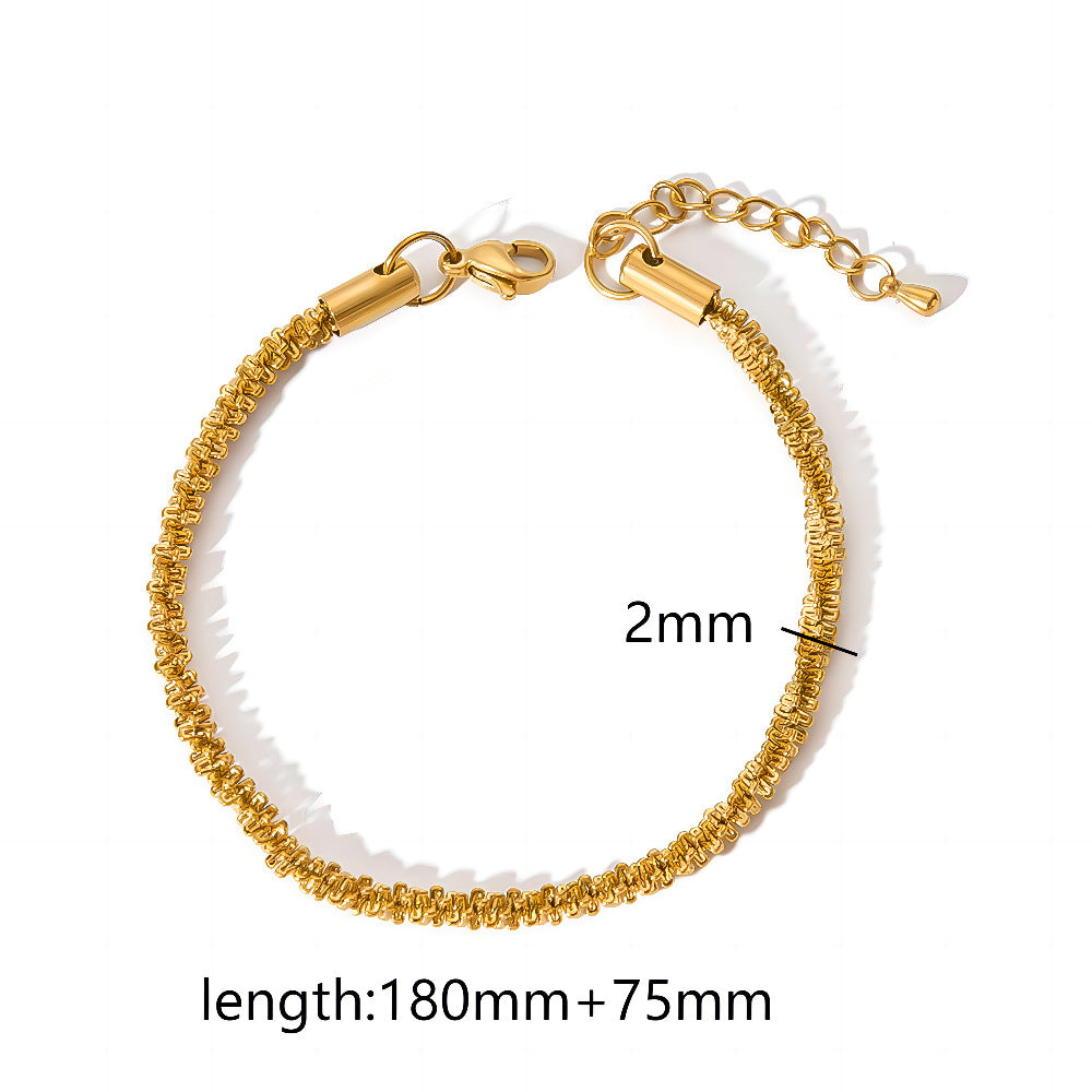 Wholesale DIY bracelet accessories versatile stainless steel snake bone chain