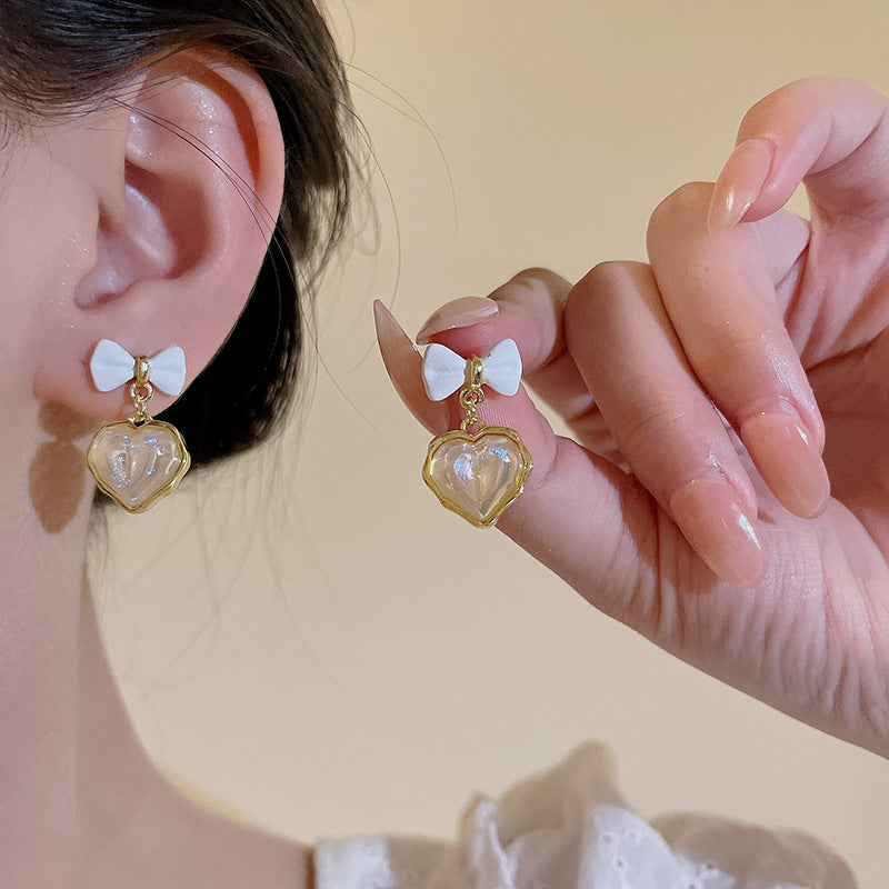 Wholesale 925 Silver Needle Pearl Earrings Bow Knot Stud Earrings Retro Vintage Earrings ACC-ES-SenWai002