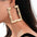 Wholesale Exaggerated gold large hoop oversized bamboo earrings