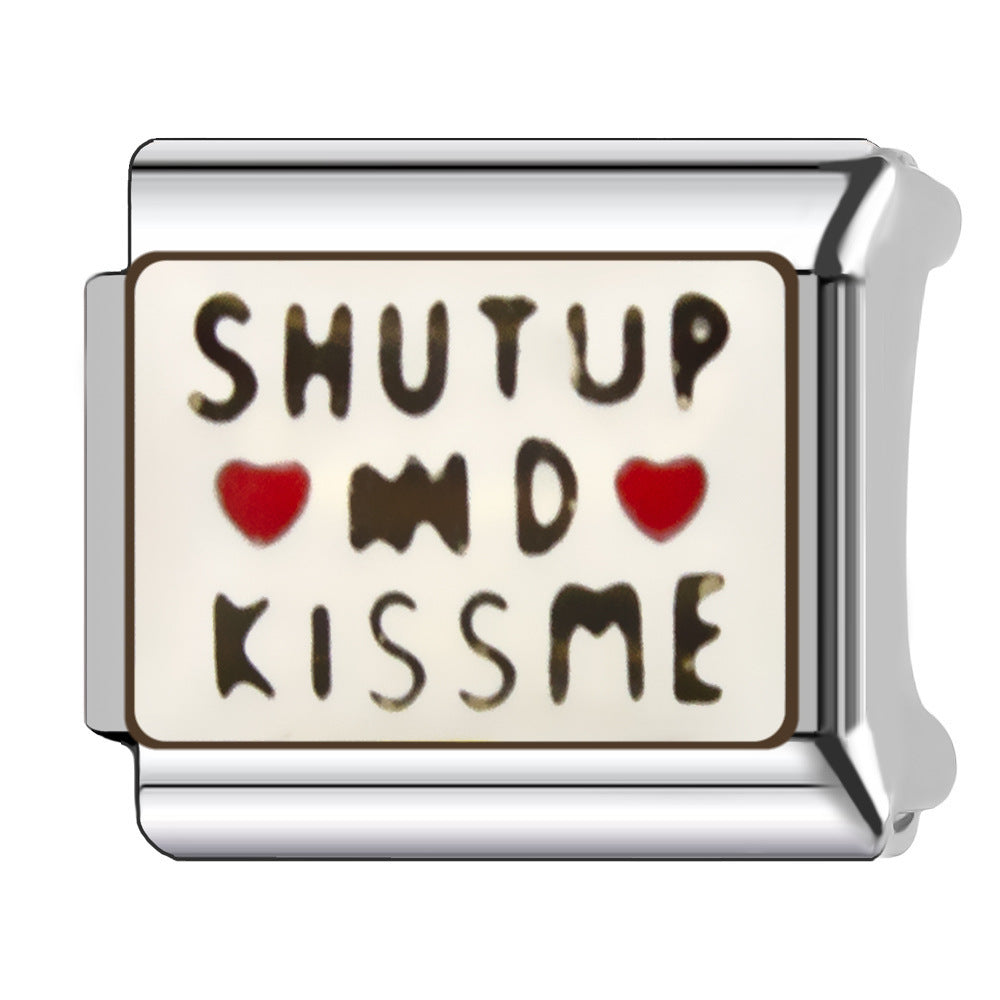 Wholesale   Italian Charm Bracelet 9mm DIY wedding Creative Stainless Steel Composable Bracelet