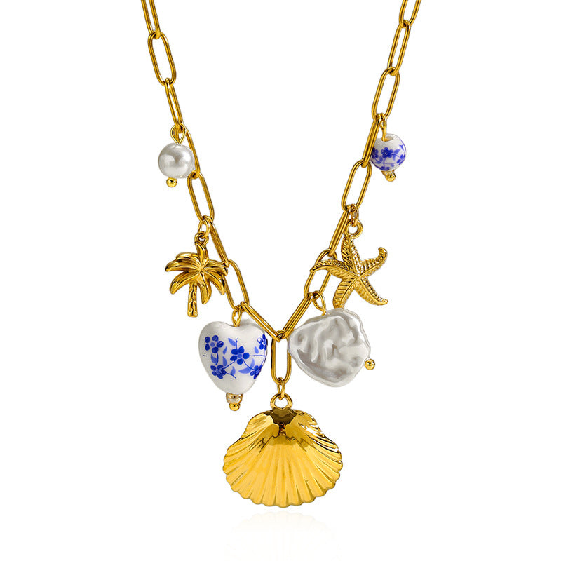 Wholesale Ocean Style Series Stainless Steel Necklace