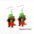 Wholesale St. Patrick's Day Shamrock Hat Leopard Acrylic Earrings