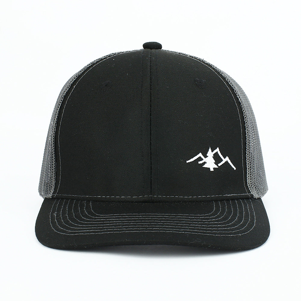 Wholesale Embroidered Hill Breathable Mesh Hat Flat Brim Hat Baseball Cap ACC-HT-RongZhao016