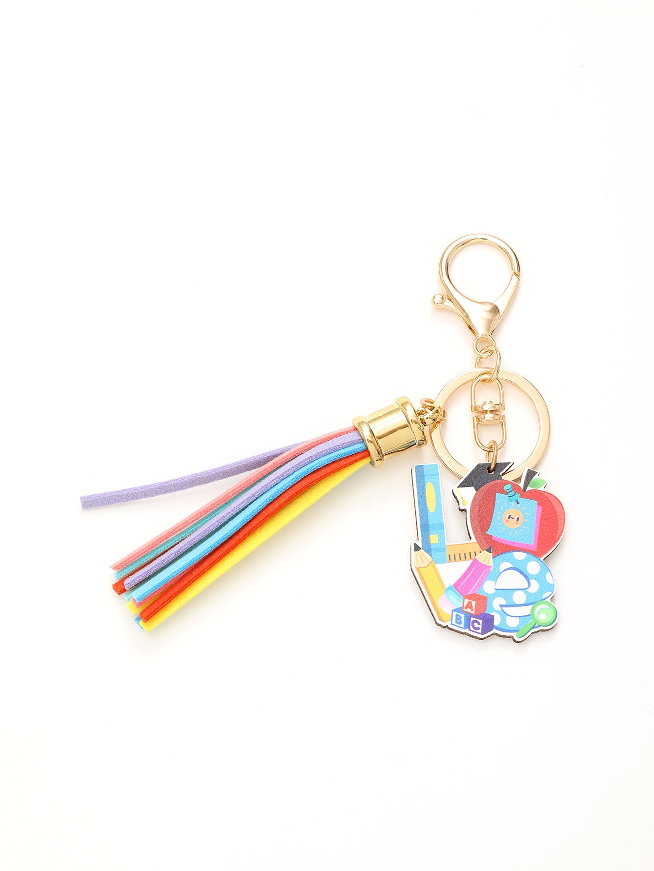 Wholesale American Independence Day Ice Cream Wooden Keychain