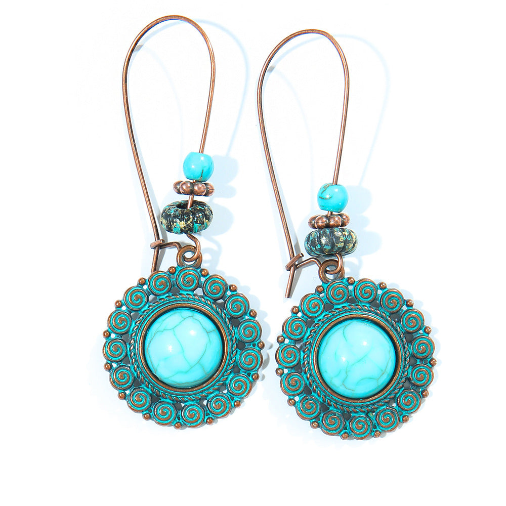 Wholesale Bohemian Tribal Ethnic Style Earrings for Holiday Travel Fashion Accessory