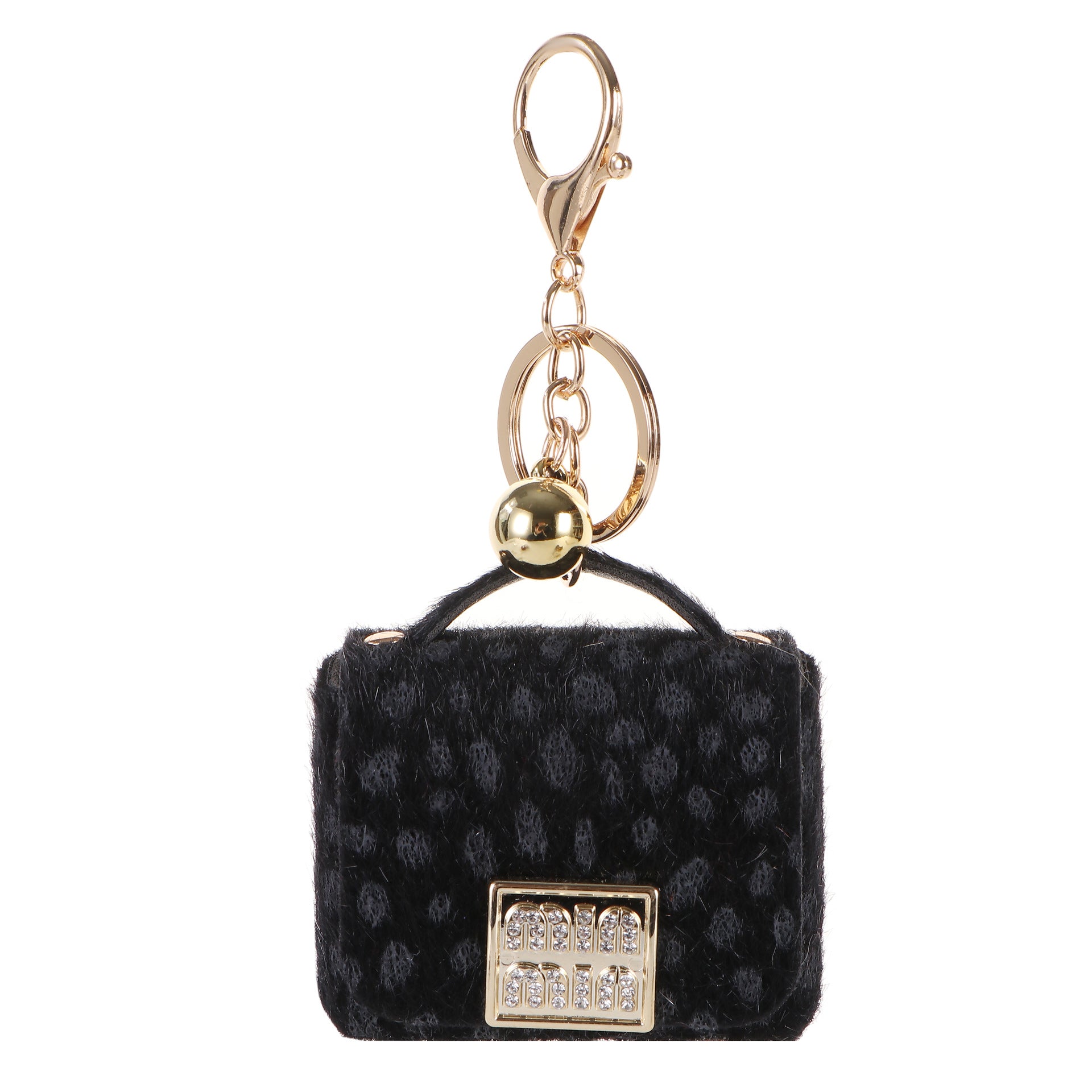 Wholesale Leopard Print Bag Keychain Pendant Leather Purse Charm For Car Key Everyday Gift Boutique Resale