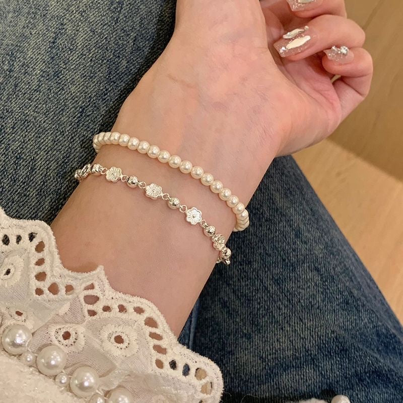 Wholesale New Chinese Style Women S Blossom Flower Bracelet Trendy Fashion Jewelry Gift Everyday Wear Accessory