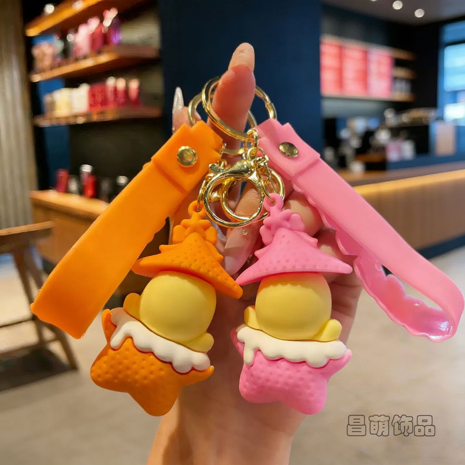 Wholesale Cartoon Star People PVC Keychain Chic Bag Charm Gift