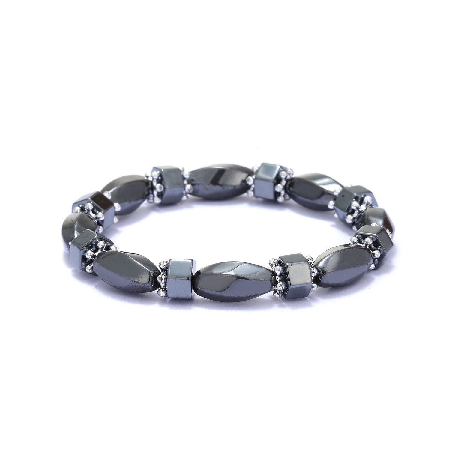 Wholesale double-layer colorful cut black gallstone bracelet