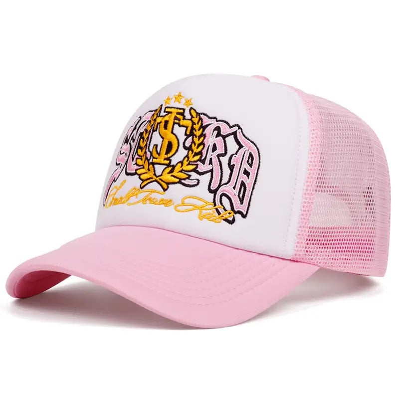 Wholesale  Embroidered Letter Badge Baseball Hat