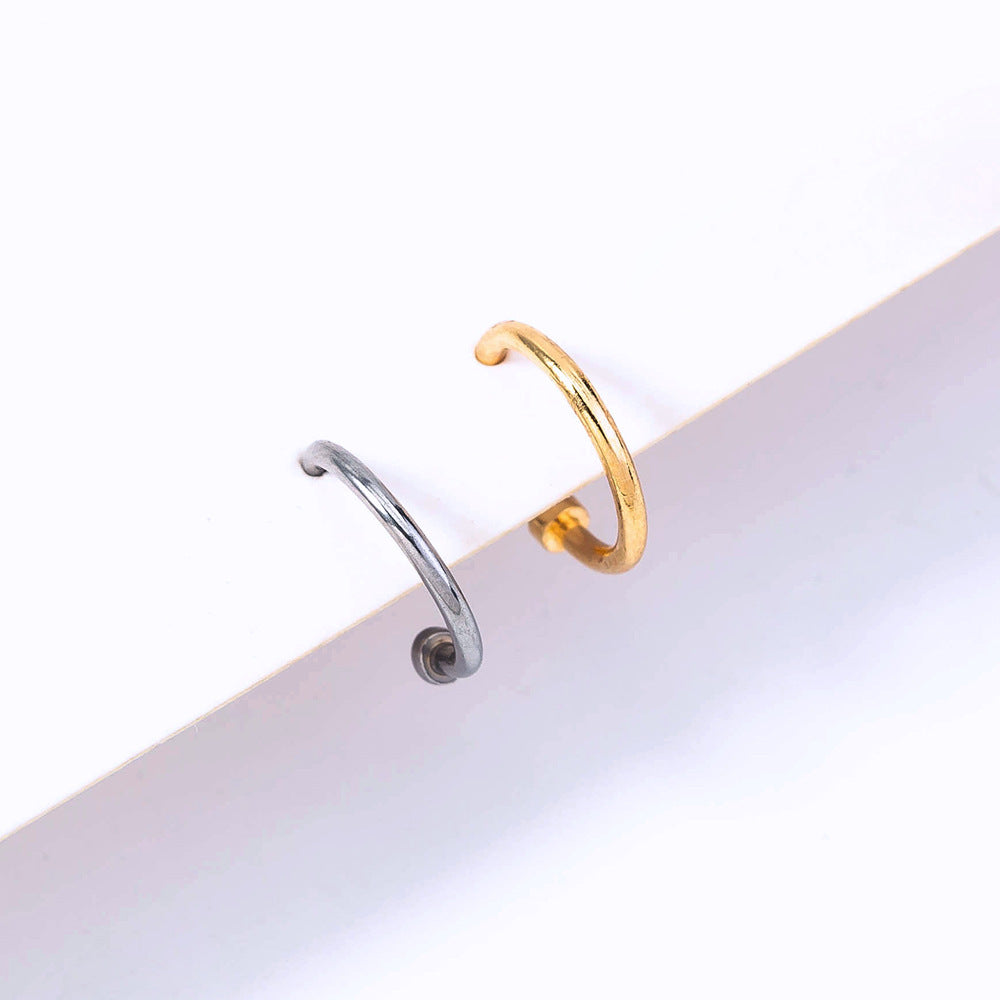 Wholesale  stainless steel puncture U-shaped nose ring puncture nose nail nose accessories direct sales