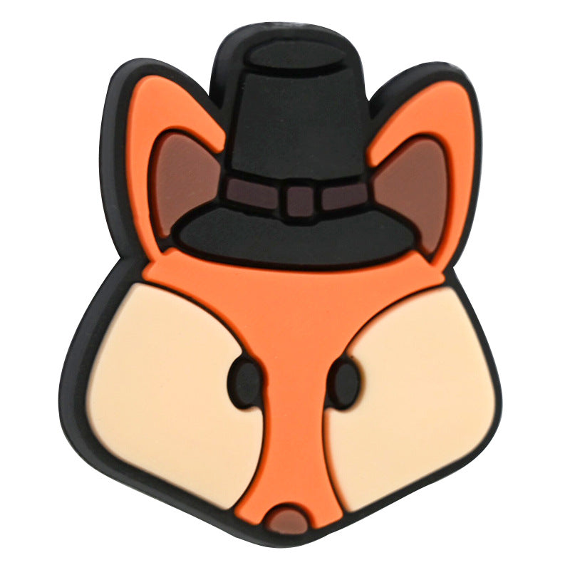 Wholesale Random 100pcs Thanksgiving PVC Soft Beads DIY Beaded Pen Accessories ACC-BDS-RYY011