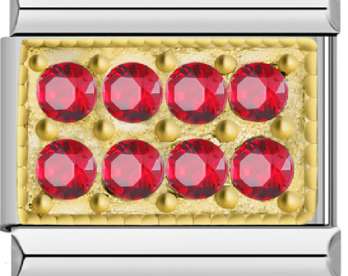 Wholesale Italian Charm Bracelet 9mm DIY Splicing Diamond Four-Leaf Clover Stainless Steel Composable Bracelet