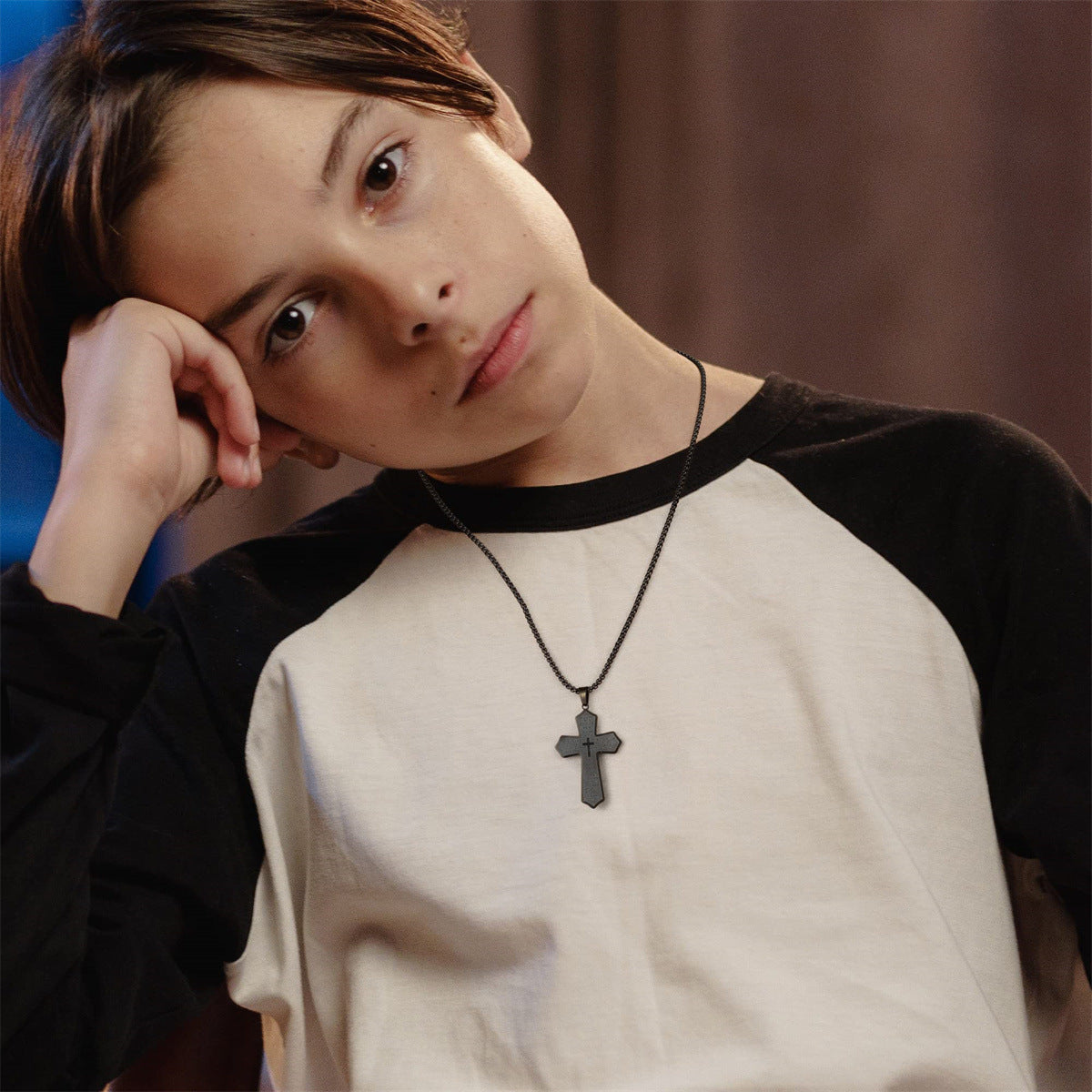 Wholesale  cross Stainless steel necklace