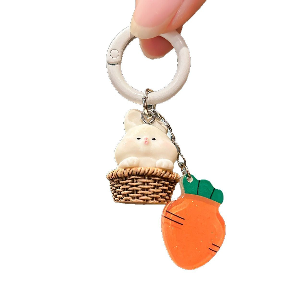 Wholesale Cute radish rabbit keychain