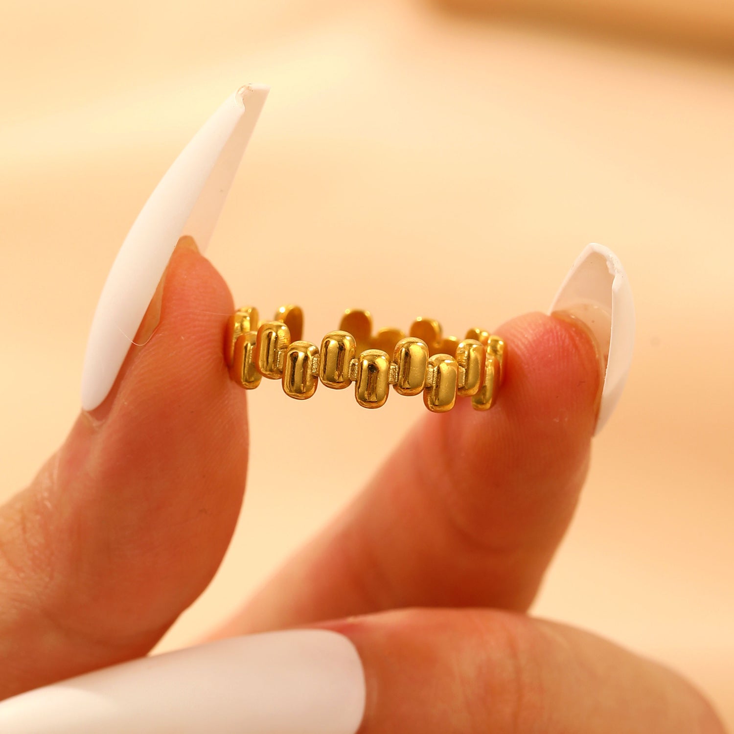 Wholesale Stainless Steel  Non-Fading Open  Ring