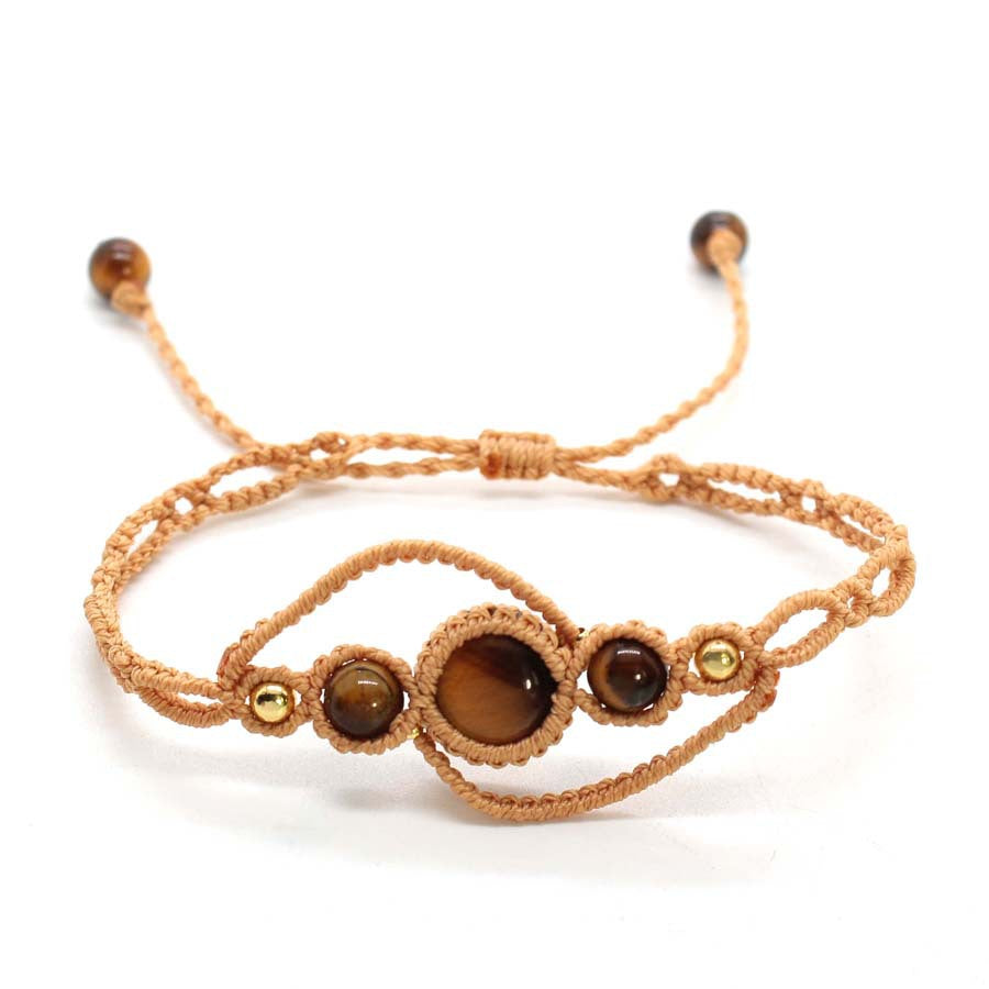 Wholesale Stylish Ethnic Amethyst Crystal Beaded Bracelet Handmade Adjustable Women S Jewelry Fashion Accessory For Boutique Resale
