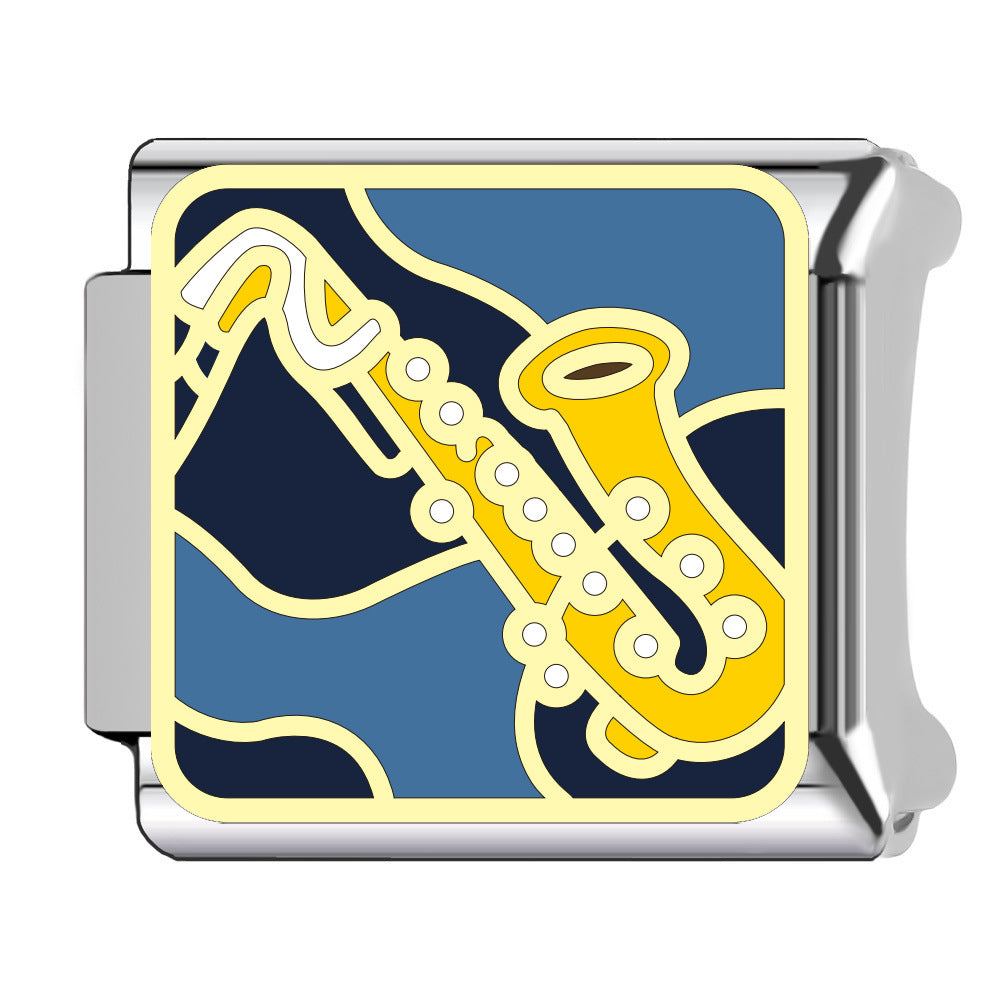 Wholesale Module DIY Watch Strap Piano Guitar Friends Niche Exquisite Ins Style Original Design DIY Module Bracelet