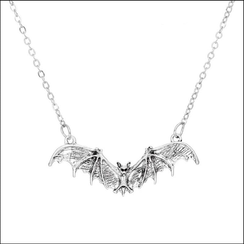 Wholesale Gothic Bat Pendant Necklace  Jewelry Accessory for Boutique Resale